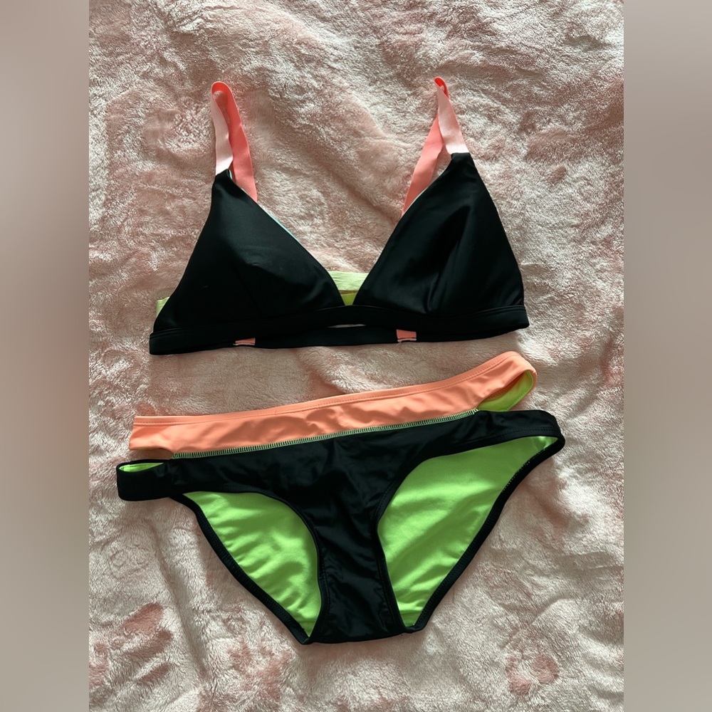 80’s Style Vintage Neon Bikini
